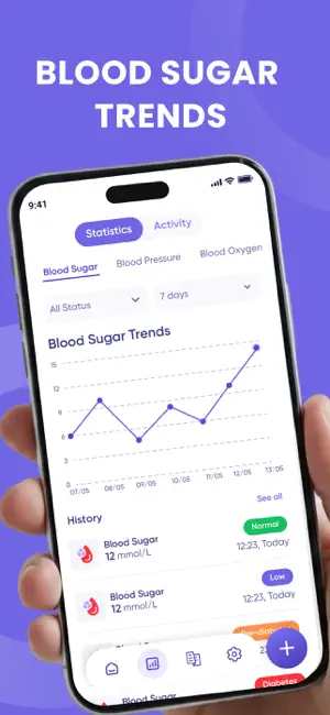 Blood Sugar Logger and Tracker iPhone screenshot 3