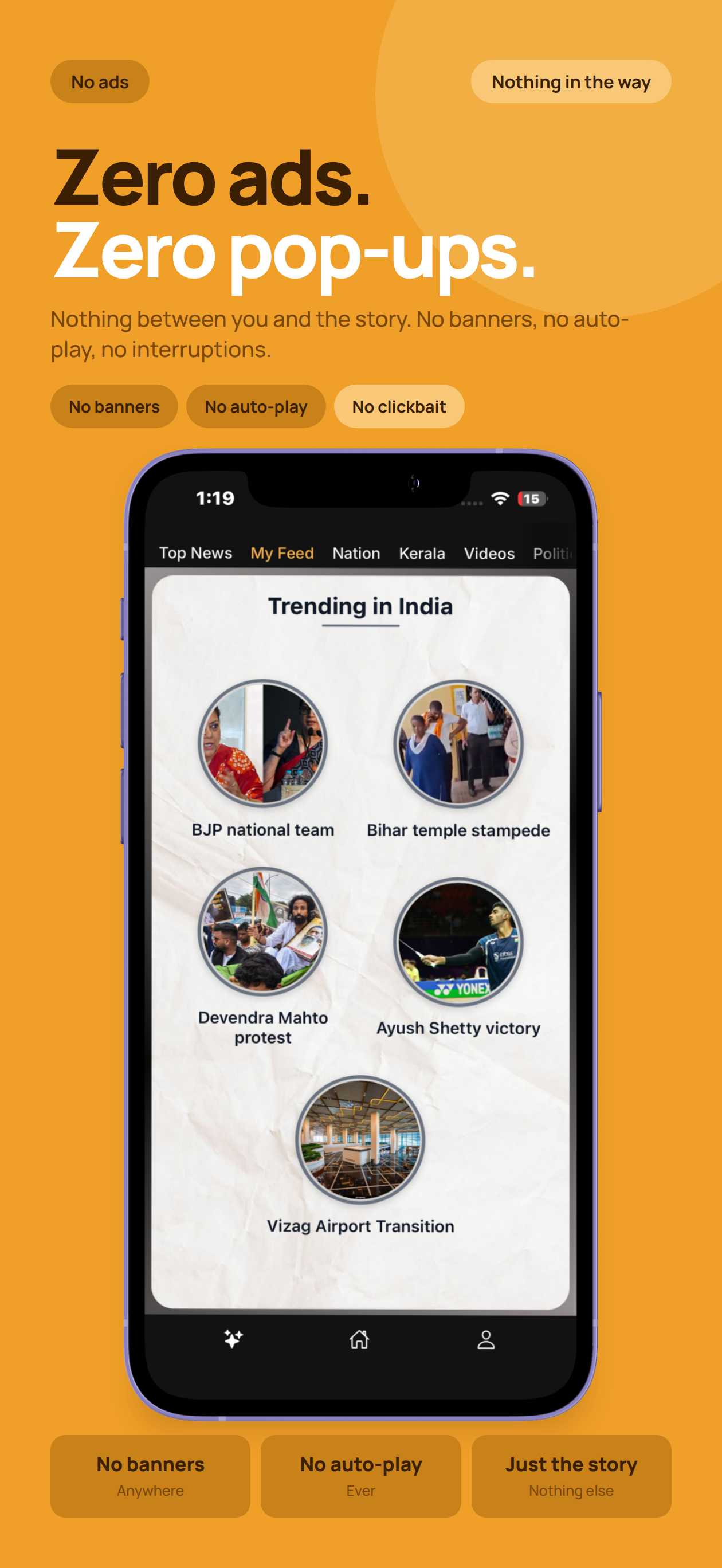 TheReader.AI: Short News India screenshot 2