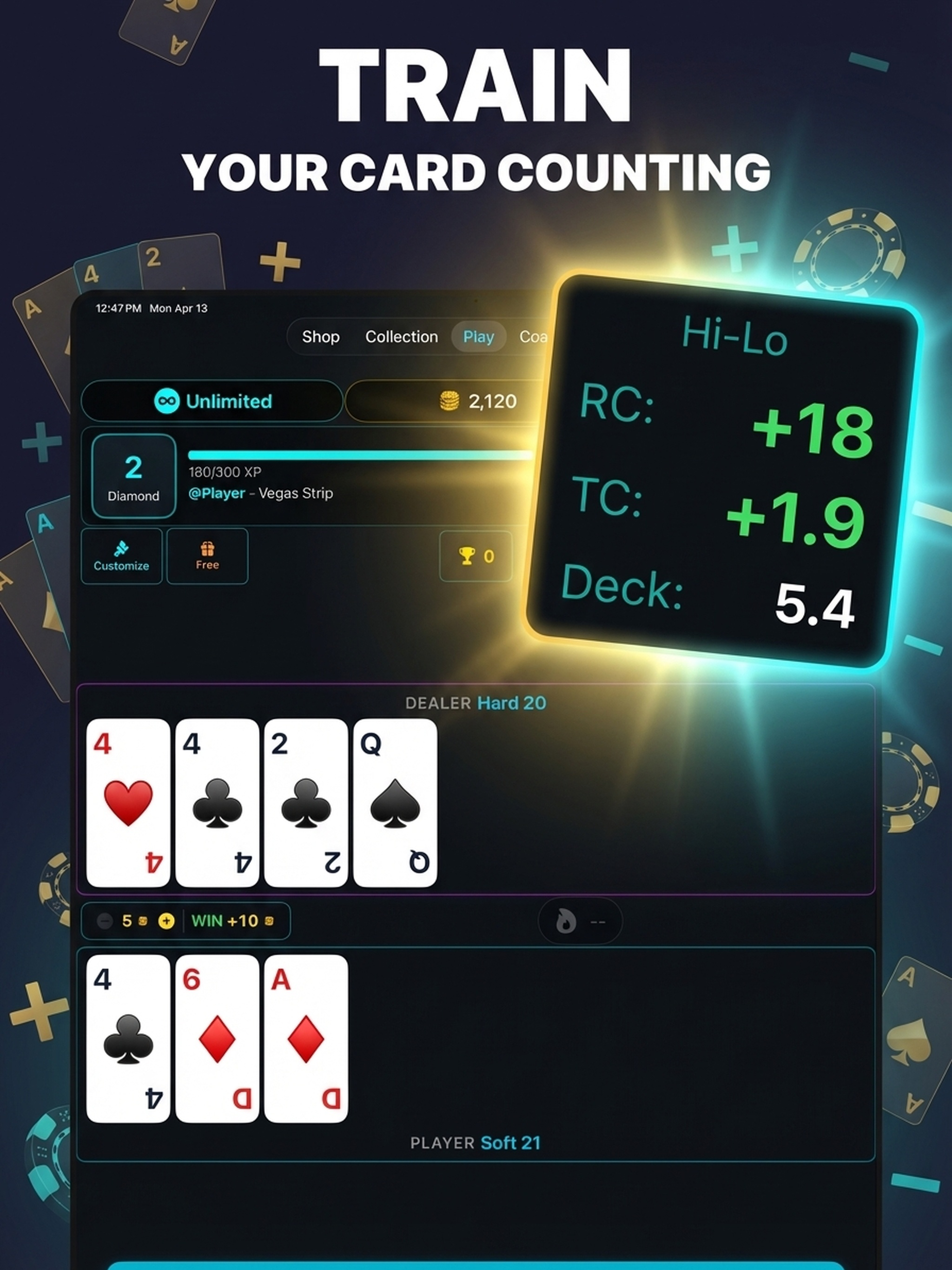 Perfect Hit Blackjack Coach