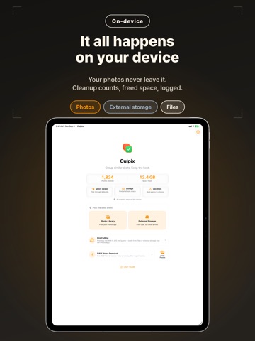 Culpix - Photo Cleaner & Cull iPad screenshot