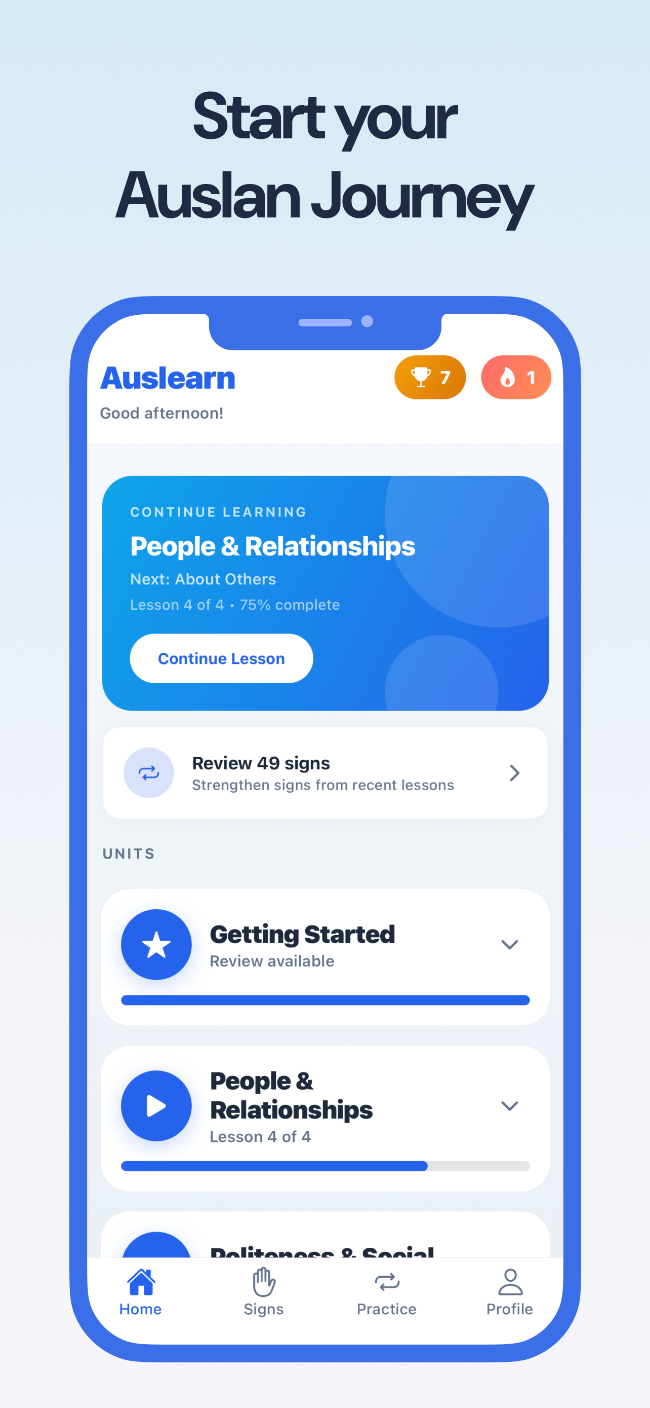 Auslearn: Learn Auslan screenshot 2