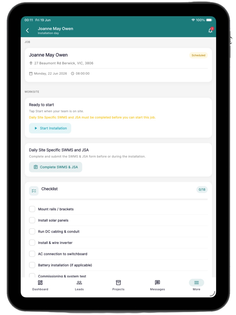 iPad screenshot