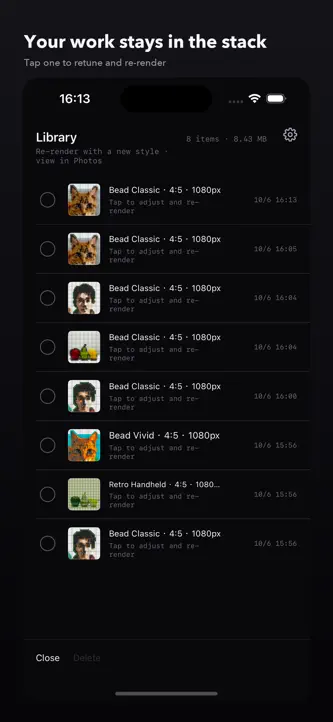 Pixel Bounce: Bead Art Camera screenshot 5