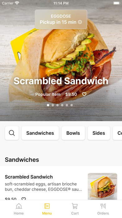 EGGDOSE iPhone screenshot 2 - Food & Drink app