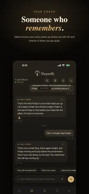 Shepardly - AI Christian Coach screenshot 2