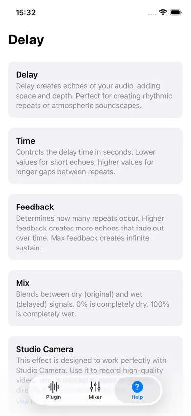 Delay Pedal: AUv3 Plugin screenshot 3