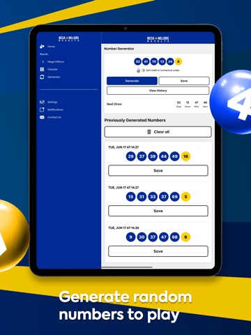 Mega Millions Lottery iPad screenshot