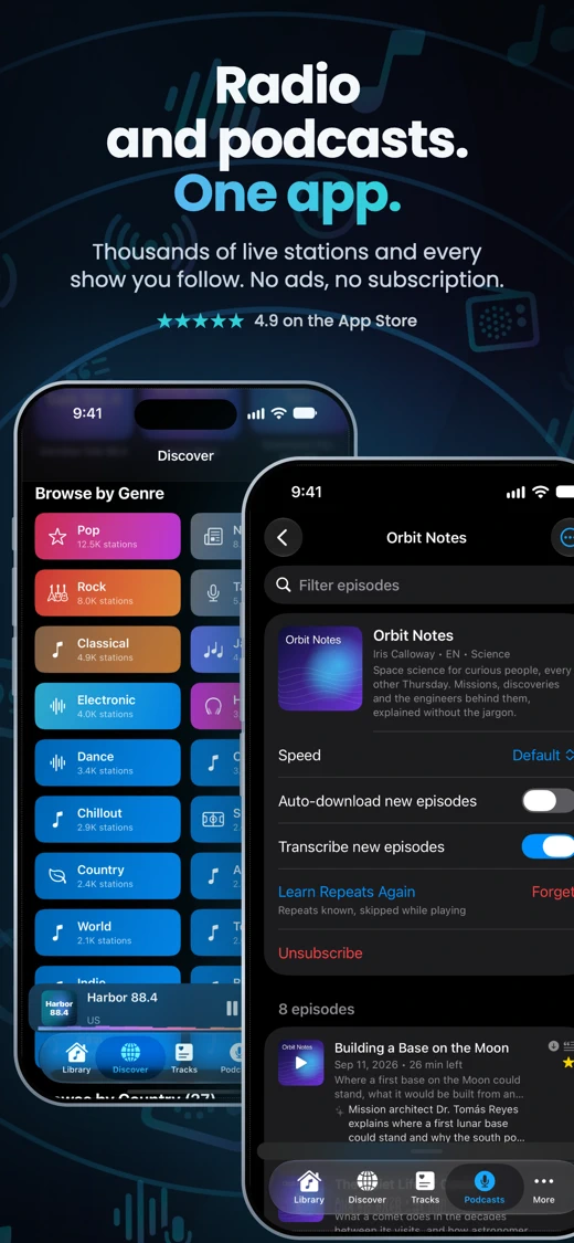 Macdio — Live Radio & Podcasts screenshot 1