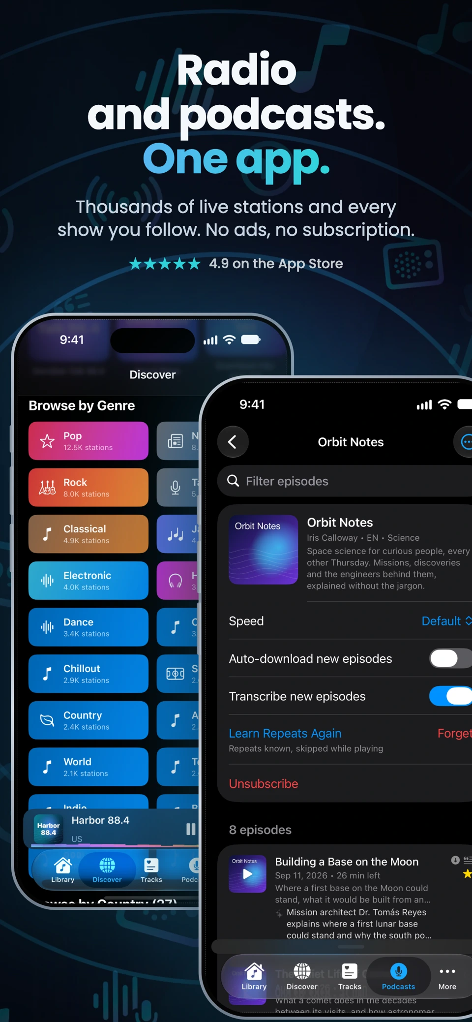 Macdio — Live Radio & Podcasts screenshot