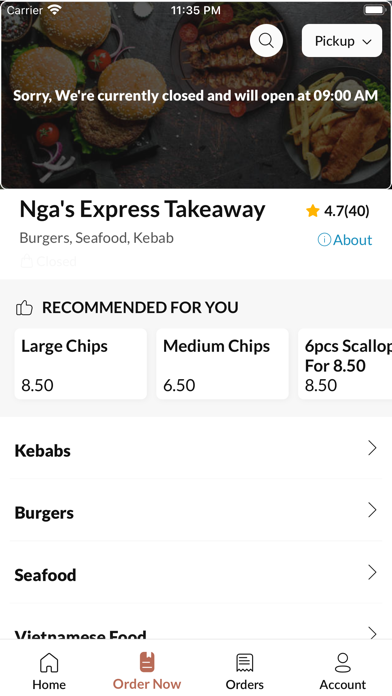Ngas Express Takeaway Screenshot
