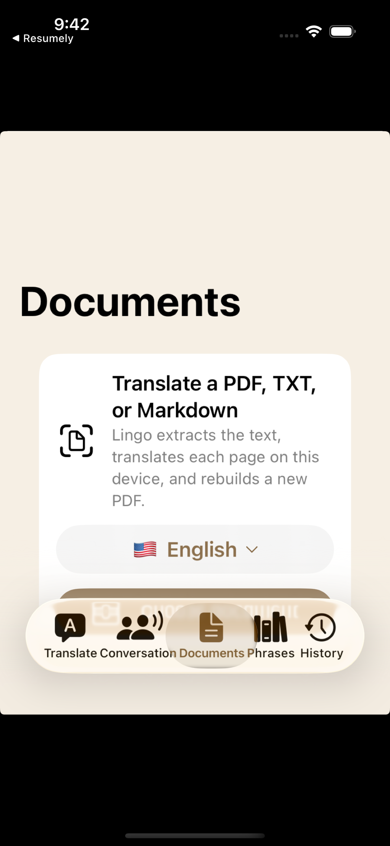 Lingo translate screenshot 3