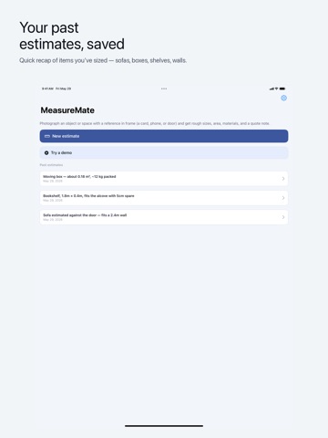 MeasureMate AI - Size Estimate iPad screenshot