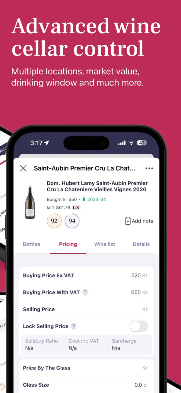 Screenshot #3 pour Vinify: Wine Cellar Manager