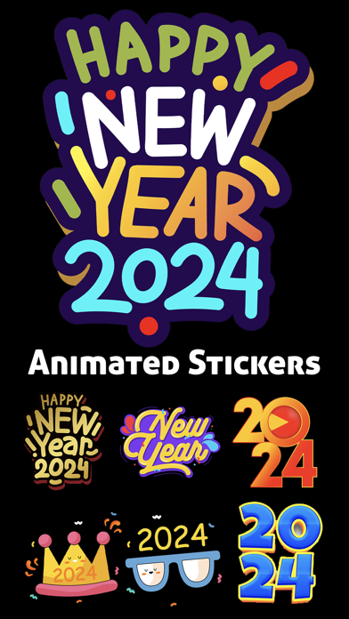 Screenshot #1 pour New Year HD Stickers