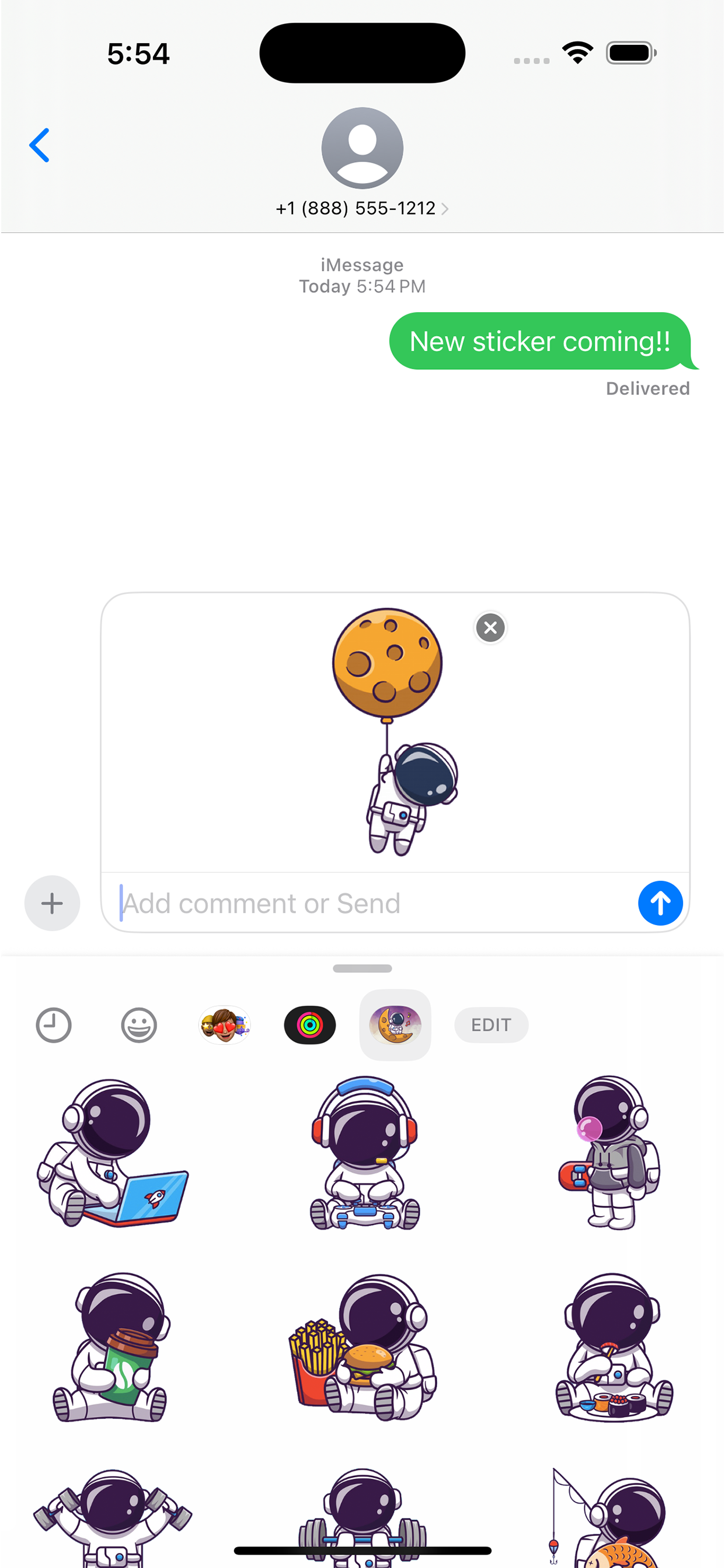 Cute Astronaut Stickers