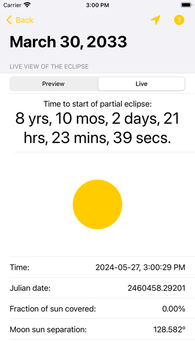 Solar Eclipse Live Screenshot