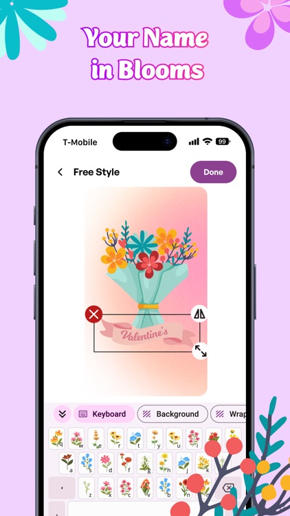Flower Language Keyboard Color screenshot-3