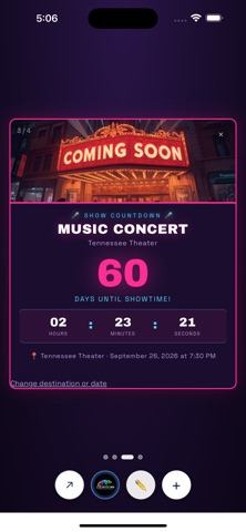 Countdown Chameleon iPhone screenshot