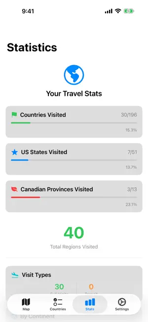 Footprint - Travel Map screenshot 3