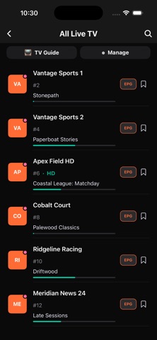 Streamora IPTV Player Screenshot 1 of 9