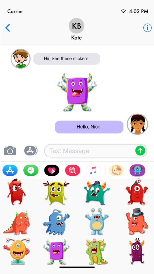 #2. Animated Cute Monsters (iOS) Podle: Neeraj .