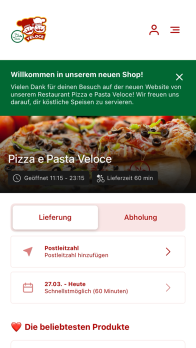Screenshot #1 pour Pizza e Pasta Veloce