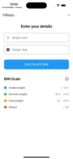 FitRatio BMI & Health Tracker screenshot 1