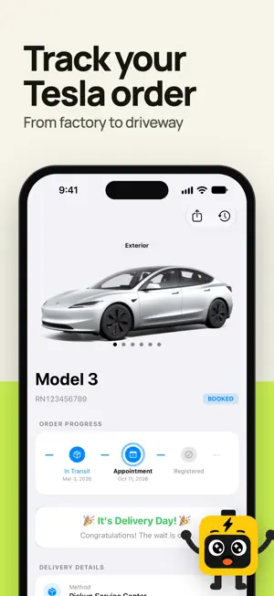 Delivery Status For Tesla screenshot 1