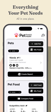 Pet Food & Health iPhone screenshot