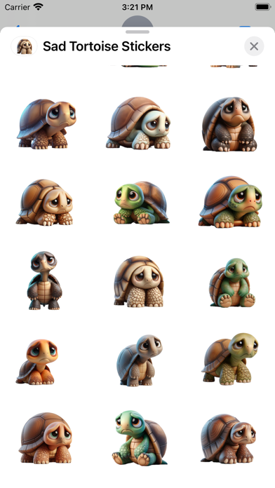 Screenshot #3 pour Sad Tortoise Stickers