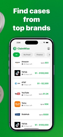 ClaimWise: Class Actions Screenshot 3 of 5