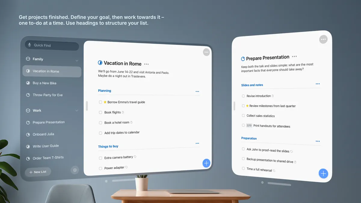 Things 3 for Vision screenshot 2