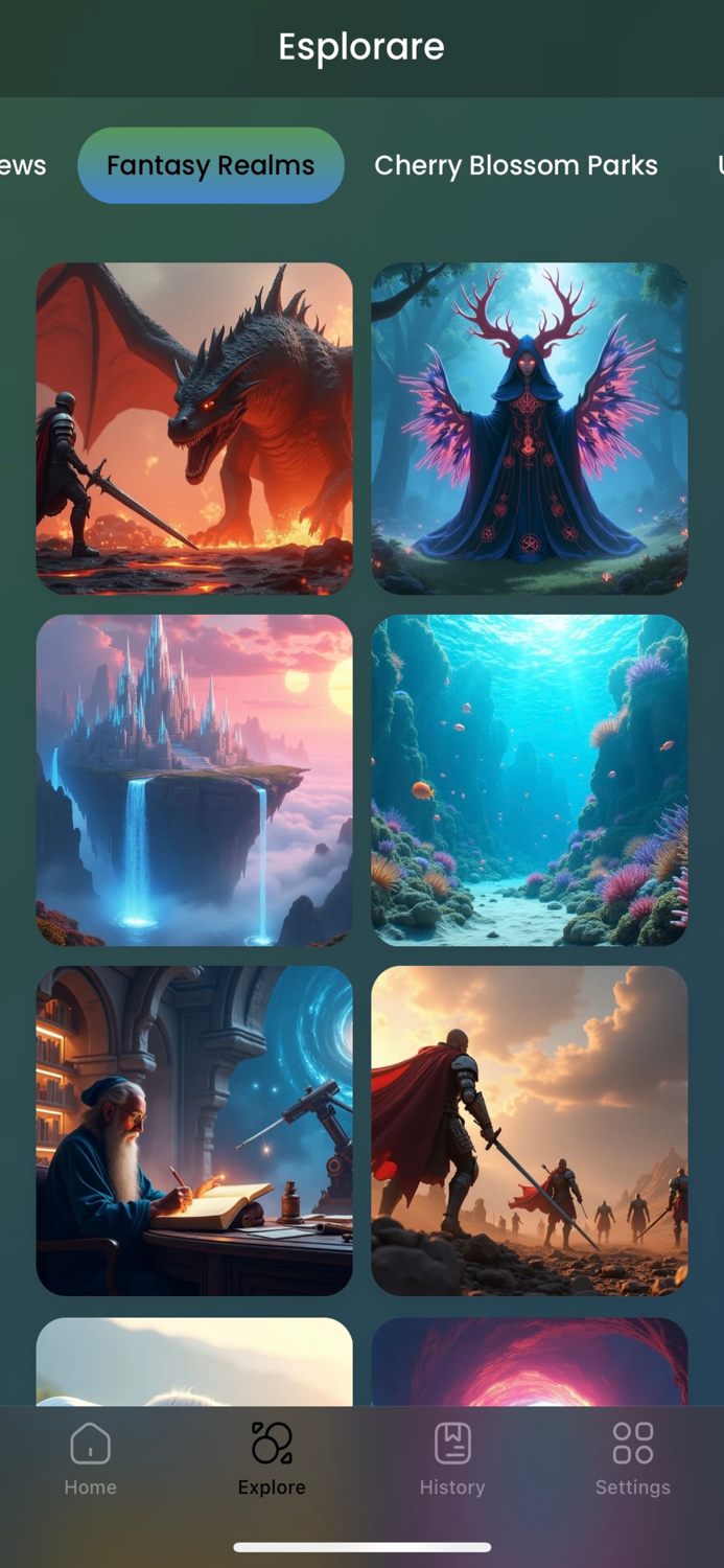 Generatore di Paesaggi AI