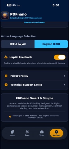 PDF nano: Editor - Translate iPhone screenshot