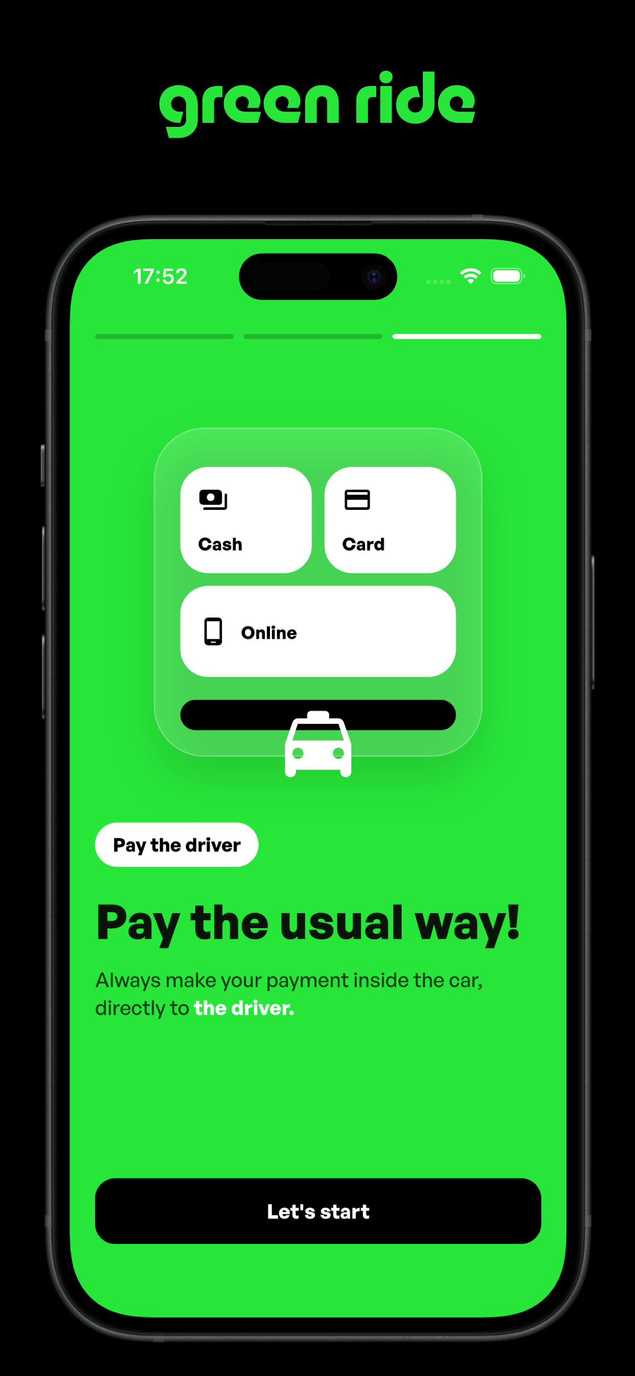 Green Ride – Taxi & Delivery