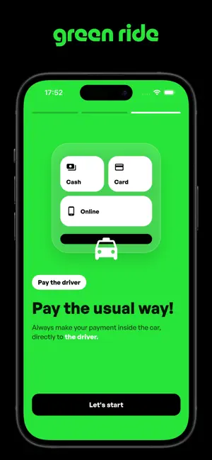 Green Ride – Taxi & Delivery screenshot 3