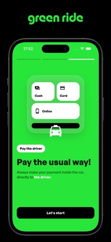 Green Ride – Taxi & Delivery screenshot
