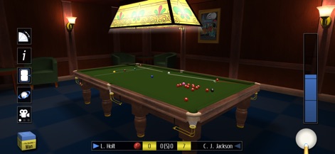 Pro Snooker 2026 - The realistic snooker table and ball arrangement provides an authentic experience, enhanced by the clear in-game score display.