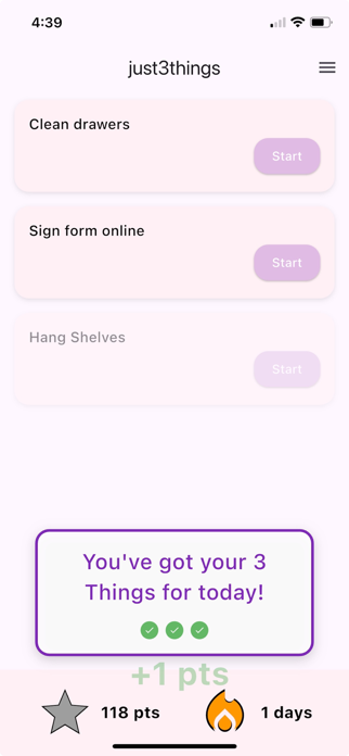 just3things Screenshot 2 of 5
