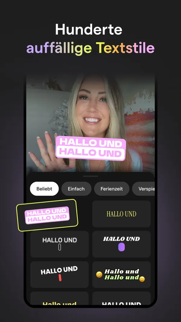 Mojo: KI Video & Reels Editor iPhone App Screenshot 4 – Foto & Video