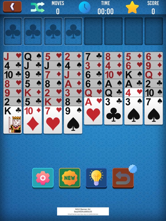 Screenshot #6 pour Classic Spider Solitaire Game