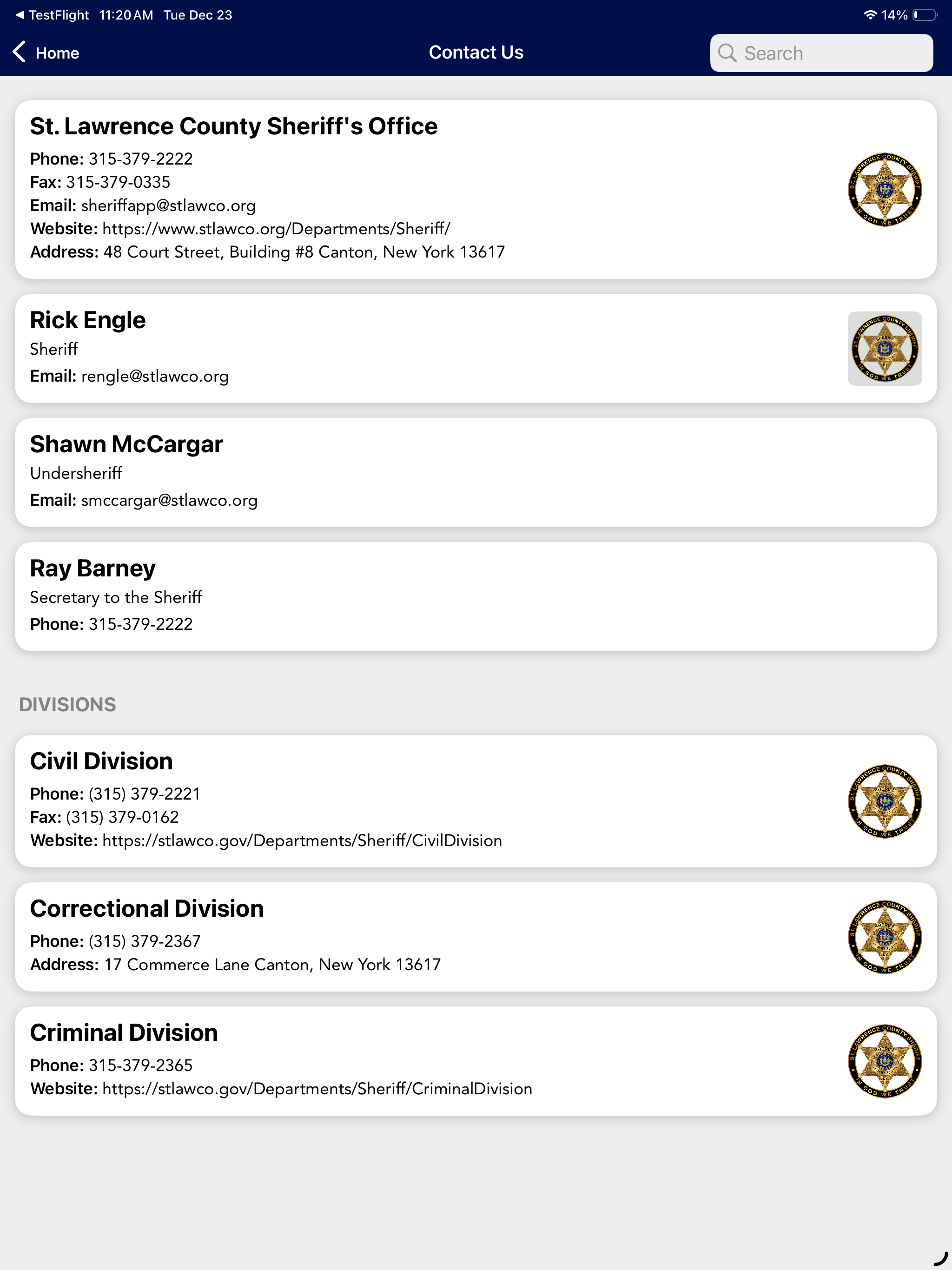 St. Lawrence County Sheriff screenshot 5