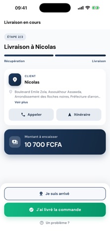 Elgo Livreur iPhone screenshot