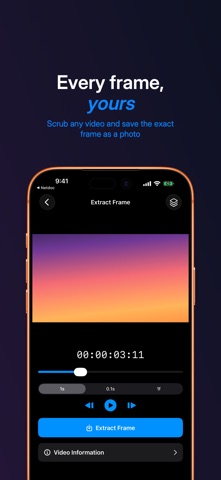 Frame Extractor: Video Photo iPhone screenshot