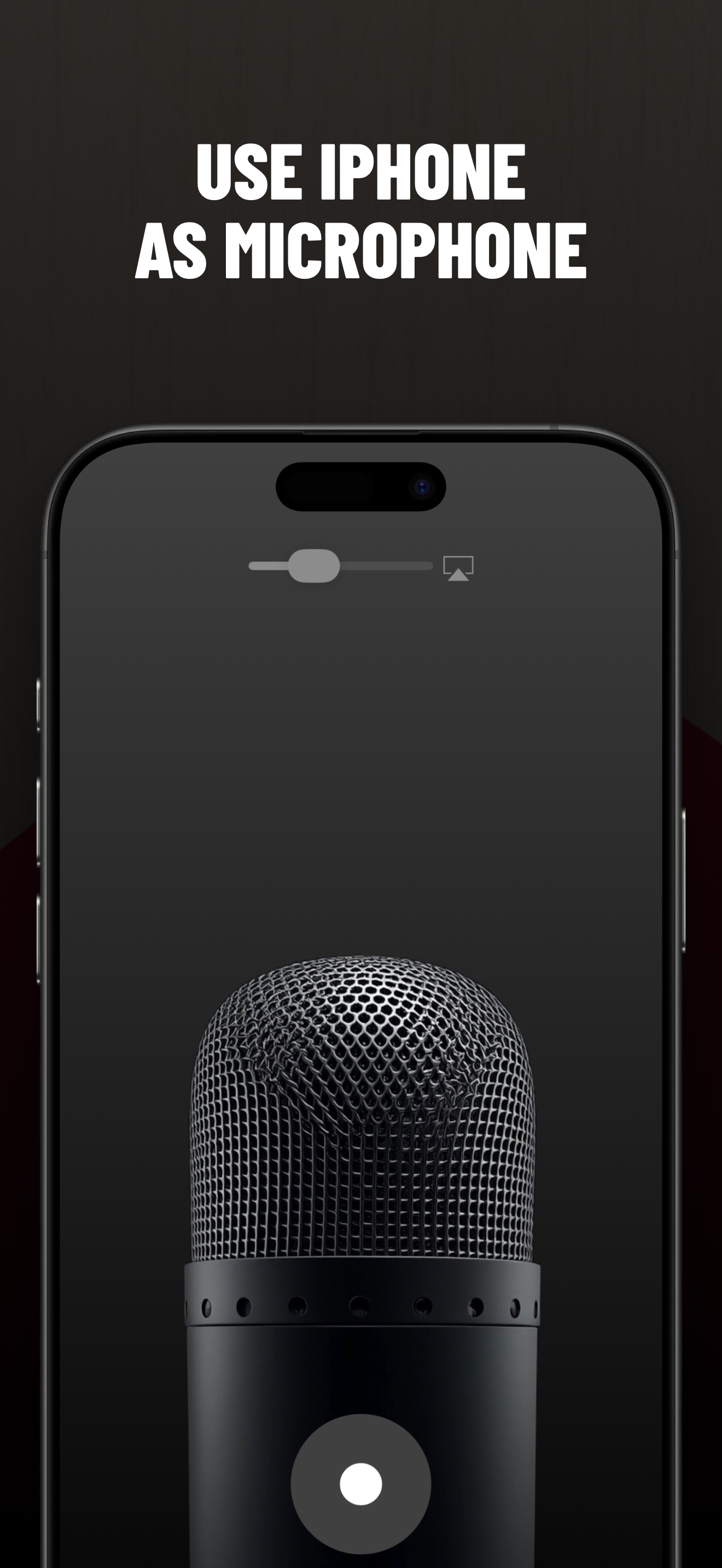 Microphone: stream to speakers