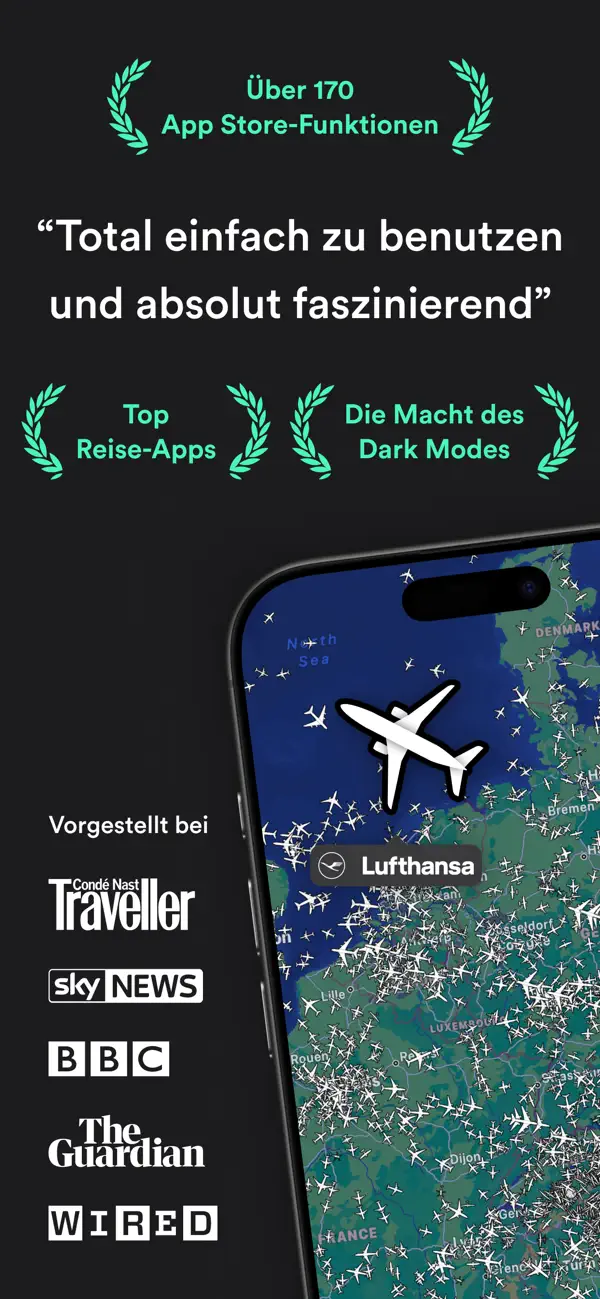 Plane Finder ⁃ Flight Tracker iPhone App Screenshot 10 – Reisen