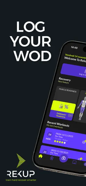 Rekup: WOD Muscle Recovery screenshot 1