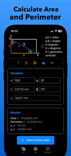 Geometry Calculator for School screenshot 4