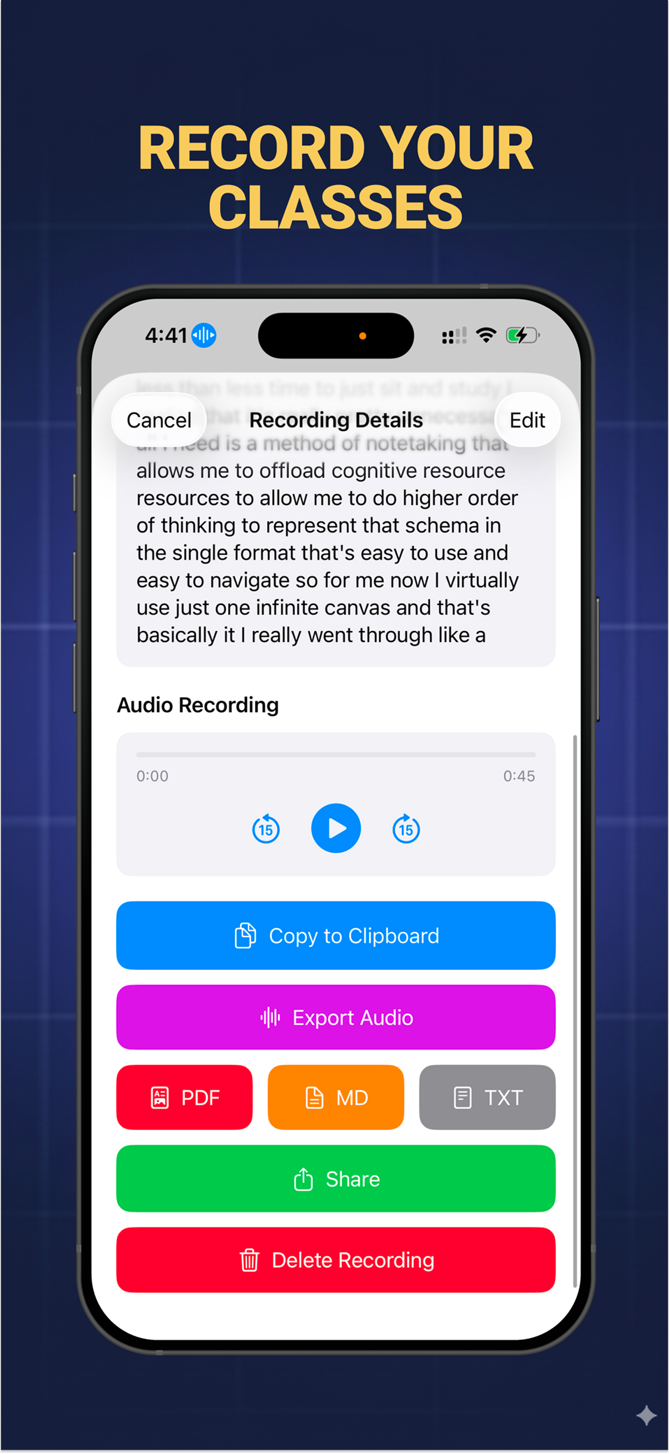 TLDL: Notes Voice Recorder AI screenshot 5