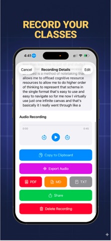 TLDL: Notes Voice Recorder AI iPhone screenshot